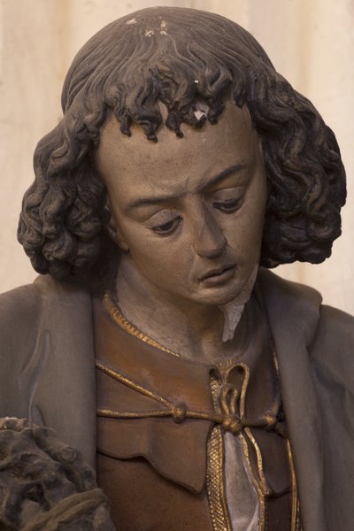Szent János evangélista (festett vakolat) alkotó: Jacques Jubert