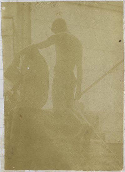 Tanulmányozás egy férfi meztelen modellről, térdelő, hátulról nézve Jacques de Lalaing stúdiójában alkotó: Jacques Lalaing (attributed to)