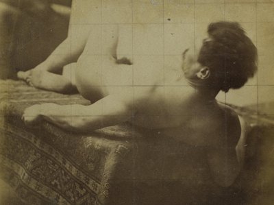 Tanulmányozás egy férfi meztelen modellről, aki hazudik, Jacques de Lalaing stúdiójában alkotó: Jacques Lalaing (attributed to)
