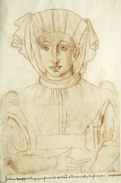 "Jehenne de Bourgongne Philippes de Valoys francia király felesége", a Recueil d