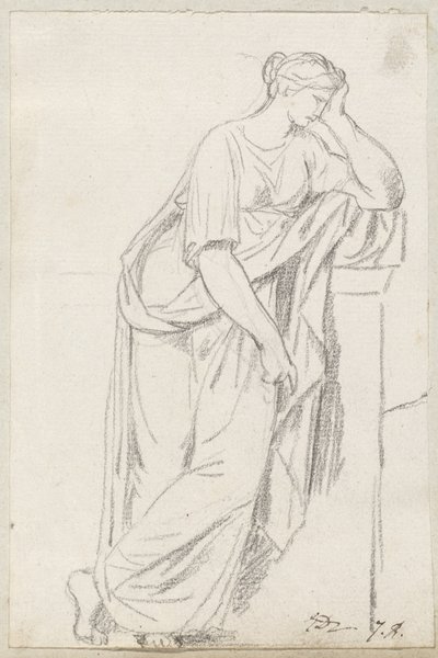 Egy múzsa a múzsák szarkofágjából alkotó: Jacques Louis David