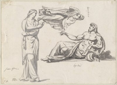 Egy folyóisten és két klasszikus szobor alkotó: Jacques Louis David