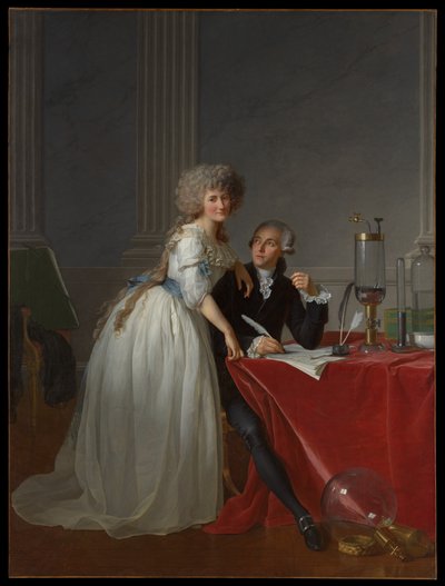 Antoine Laurent Lavoisier (1743-1794) és Marie Anne Lavoisier (Marie Anne Pierrette Paulze, 1758-1836) alkotó: Jacques Louis David