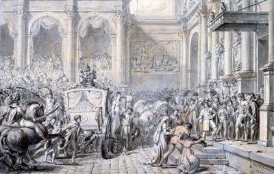 Érkezés a városházára, 1805. alkotó: Jacques Louis David