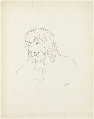 Egy férfi mellszobra egy Jabottal alkotó: Jacques Louis David