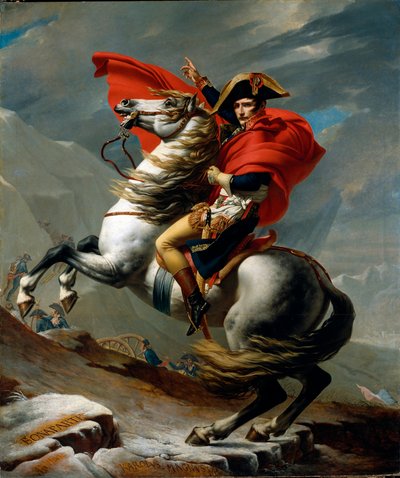 I. Bonaparte Napóleon lovas portréja alkotó: Jacques Louis David