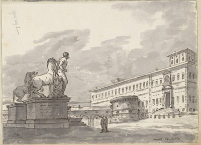Monte Cavallo, a Lószelídítőkkel alkotó: Jacques Louis David