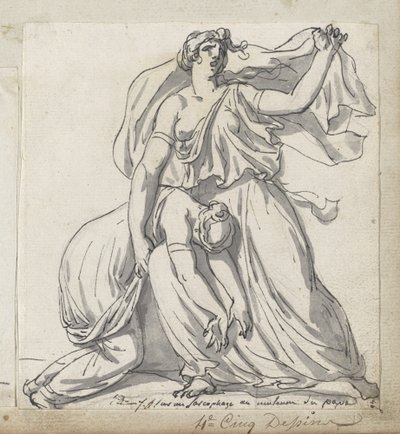 Niobe és a lánya alkotó: Jacques Louis David