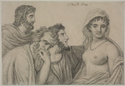 Phryné a bírák előtt, c. 1816-1820. alkotó: Jacques Louis David