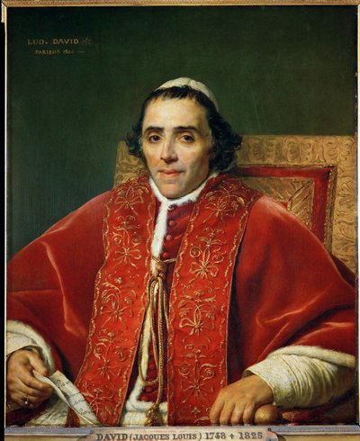VII. Pius pápa ... alkotó: Jacques Louis David