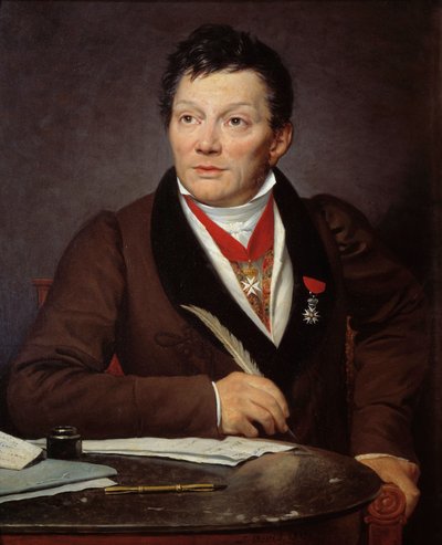 Alexandre Lenoir (1761-1839) régész és a Musee des Monuments francais kurátora portréja Jacques Louis David festménye (1748-1825) 1817 V. 0,76x0,62 m - Alexandre Lenoir (1761-1839), régész és az F Múzeum kurátora portréja alkotó: Jacques Louis David
