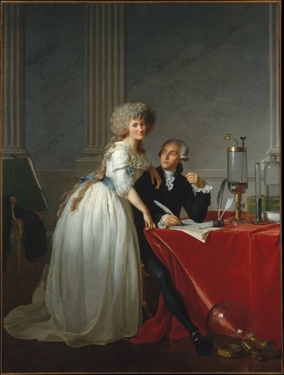 Monsieur de Lavoisier és felesége, Marie-Anne Pierrette Paulze vegyész portréja alkotó: Jacques Louis David