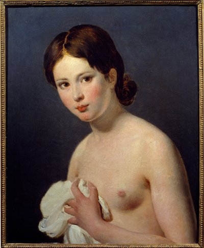 Egy fiatal lány portréja. Jacques Louis David (1748-1825) festménye alkotó: Jacques Louis David