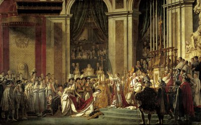 I. Napóleon szent császár és Josephine impresszum koronázása a Szűzanyában december 2-án alkotó: Jacques Louis David
