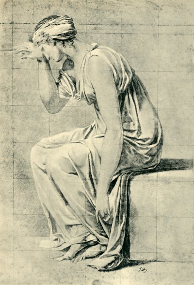 Ülő nő, 18. század vége – 19. század eleje, 1943. alkotó: Jacques Louis David