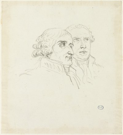 Tanulmányok a sasok terjesztésére: Cambacérés Archi-Chancelier és Lebrun Archi-Trescrier alkotó: Jacques Louis David