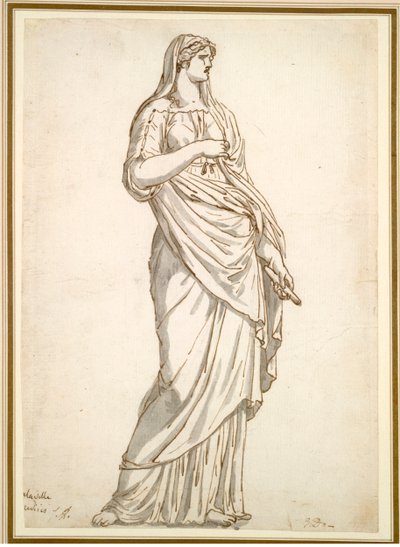 Tanulmány a Sabine-szoborról a Villa Mediciből, c. 1775-1780. alkotó: Jacques Louis David