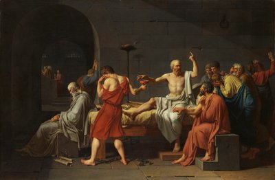 Szókratész halála alkotó: Jacques Louis David