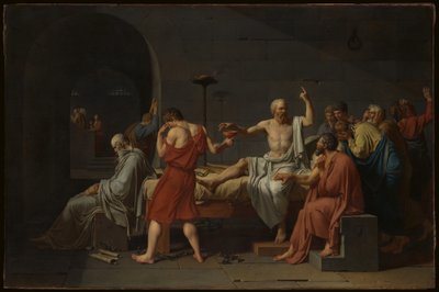 Szókratész halála alkotó: Jacques Louis David