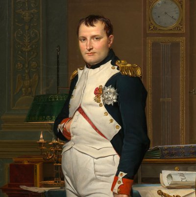 Napóleon császár a Tuileriákban lévő dolgozószobájában

"

" alkotó: Jacques Louis David