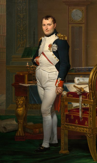 Napóleon császár a Tuileriákban lévő dolgozószobájában

"

" alkotó: Jacques Louis David