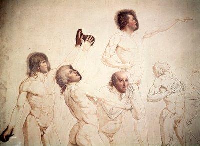 A teniszpálya esküje befejezetlen, részlet, 1791-1792 alkotó: Jacques Louis David