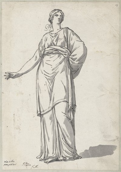 Nő a Villa Pamphiliból alkotó: Jacques Louis David