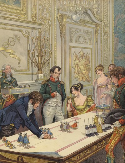 Napóleon és Josephine koronázásukra készülnek alkotó: Jacques Marie Gaston Onfray de Breville (Job)