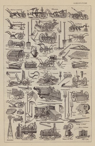 Mezőgazdaság (litográfia) alkotó: Jacques Maurice Dessertenne