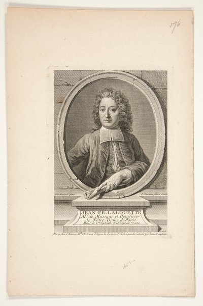 Jean François Lalouette portréja alkotó: Jacques Nicolas Tardieu