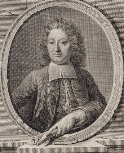 Jean-Francois Lallouette zeneszerző portréja 1651-1728. alkotó: Jacques Nicolas Tardieu