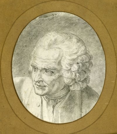 Jean-Jacques Rousseau portréja 1712-1778, 1775. alkotó: Jacques Philippe Caresme