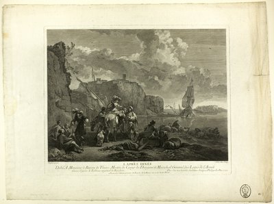 Vacsora után alkotó: Jacques Philippe Le Bas