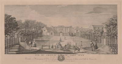 Chateau Saint Ouen az udvartól. alkotó: Jacques Rigaud