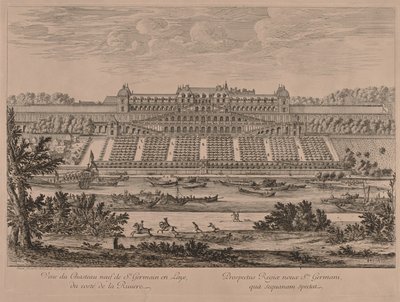 St. Germain en Laye kastélya a folyó felől alkotó: Jacques Rigaud