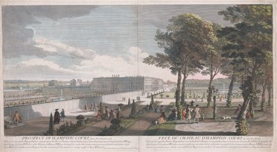 Hampton Court látképe a kert felől alkotó: Jacques Rigaud