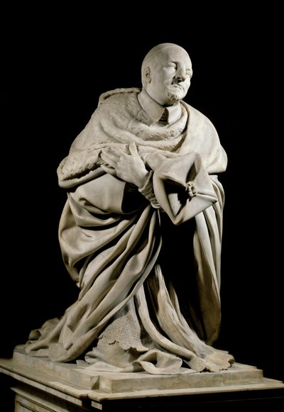 Emlékmű Pierre de Berulle bíboros (1575-1629), a Seculiere Oratórium Kongregáció alapítója előtt tisztelegve. Jacques Sarazin (1592-1660) és Charles Lestocard (17. század) márványszobra. V 2,1 m Párizs, Musee du Louvre alkotó: Jacques Sarazin