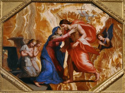 Jesus Christ recoit la Vierge dans le ciel - Krisztus fogadja a Szüzet a mennyben ... alkotó: Jacques Stella