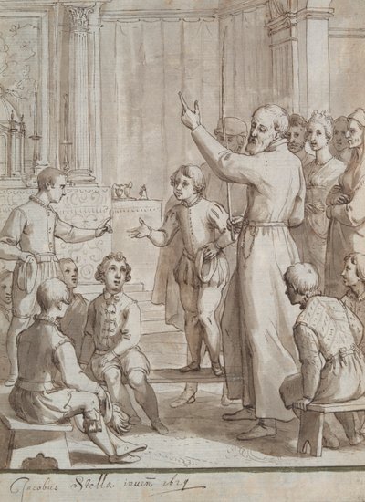 Szent Fülöp nevelőként alkotó: Jacques Stella