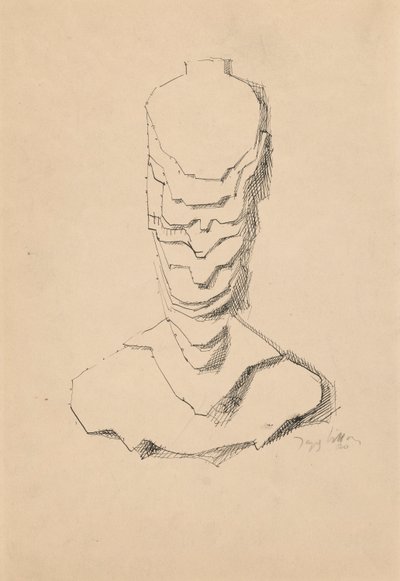 Absztrakt konstrukció (Baudelaire) alkotó: Jacques Villon