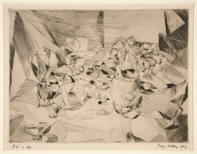 La table Servie (The Set Table) alkotó: Jacques Villon