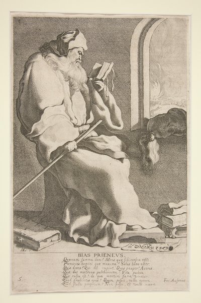 Bias Prieneus, 5. a Görögország hét bölcse című sorozatból alkotó: Jacques de Gheyn III