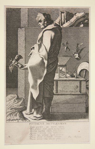 Pittacus Mytilenaeus, 4. a Görögország hét bölcse című sorozatból alkotó: Jacques de Gheyn III