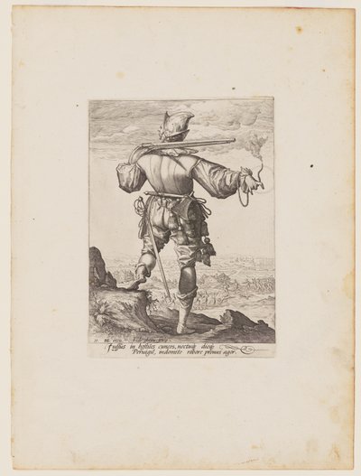 Sisakos muskétás, II. Rudolf császár testőrségének tisztjei és katonái című kötetből alkotó: Jacques de Gheyn II