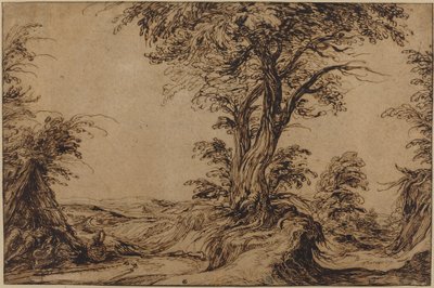 Táj alvó parasztokkal alkotó: Jacques de Gheyn II