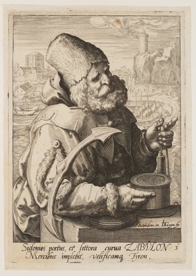 Zebulon, Jákob tizenkét fiából alkotó: Jacques de Gheyn II