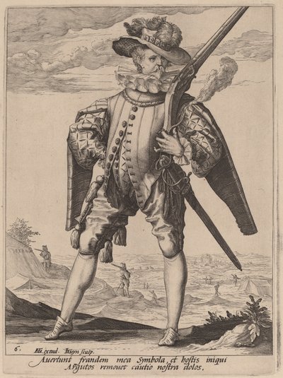 Muskétás alkotó: Jacques de Gheyn II after Hendrik Goltzius
