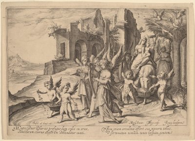 Visszatérés a repülésből Egyiptomba alkotó: Jacques de Gheyn II, after Karel van Mander I