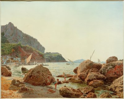 A nagy haditengerészet Capri szigetén alkotó: Jakob Alt