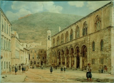 Hely: Ragusa (Dubrovnik) alkotó: Jakob Alt